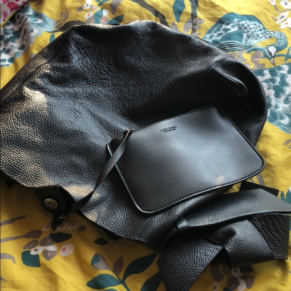 Brand new Black leather Zara purse